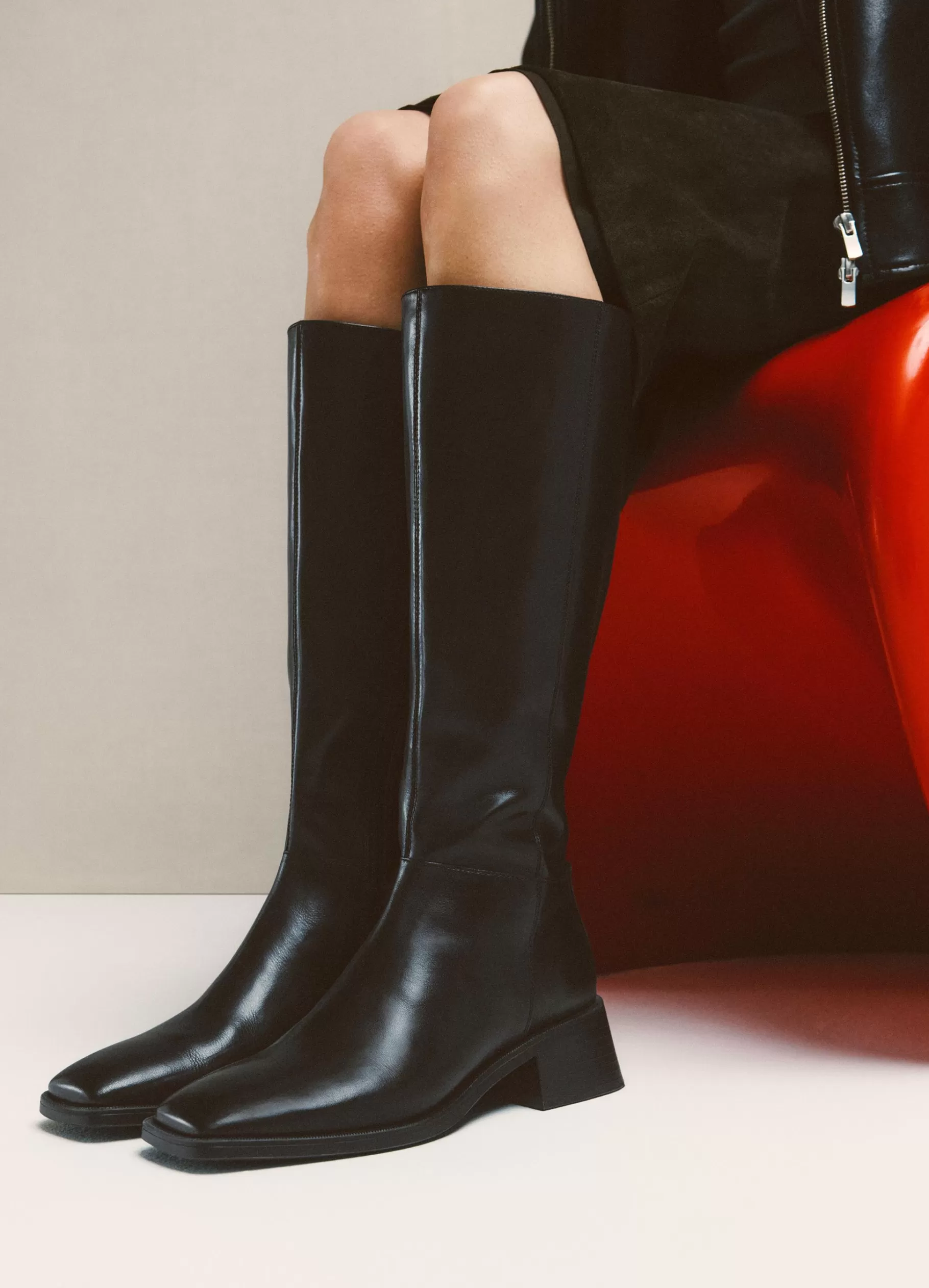 Vagabond BLANCA HOGE LAARZEN Zwartleer Flash Sale