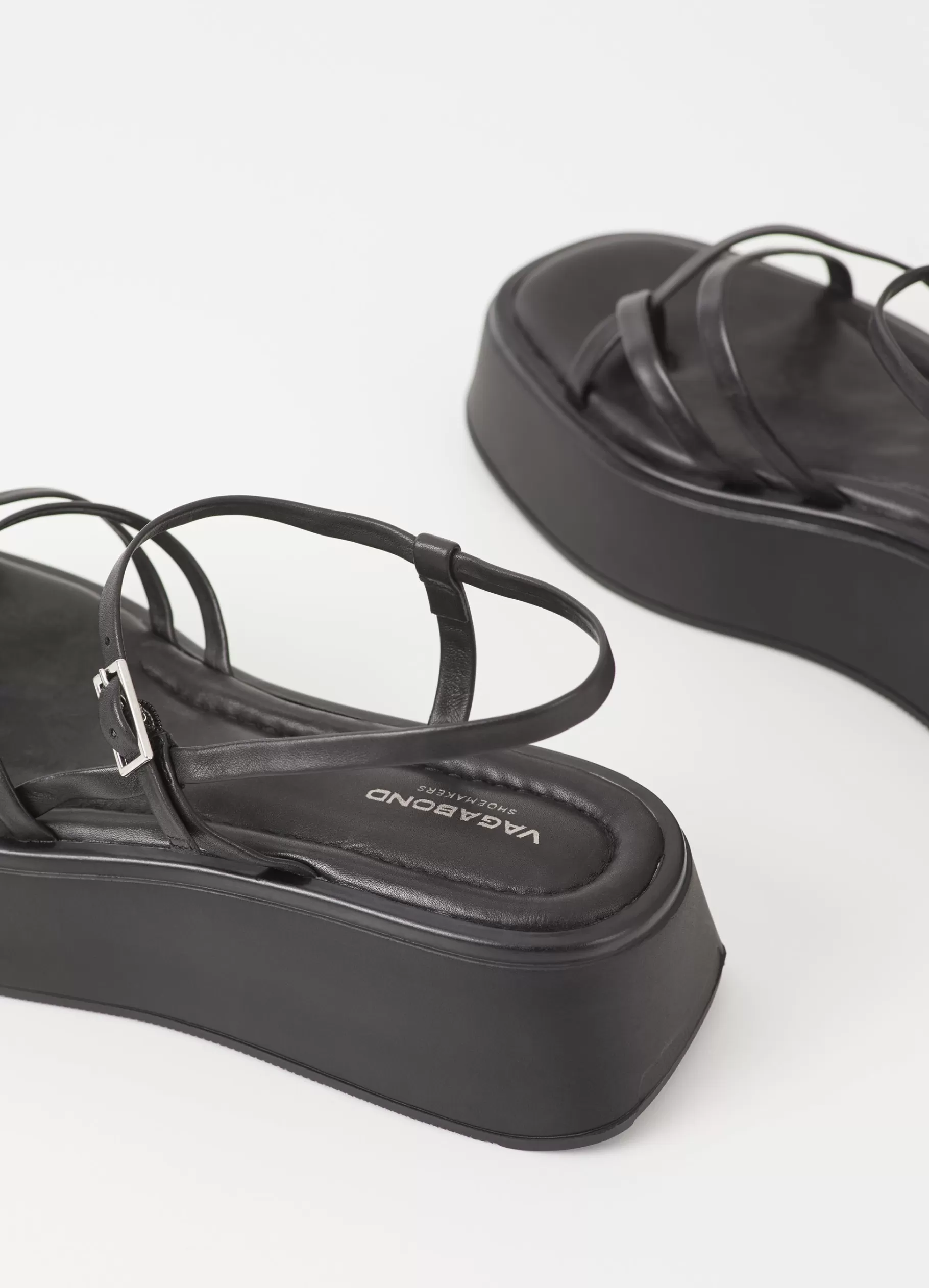 Vagabond COURTNEY SANDALEN Zwartleer Outlet
