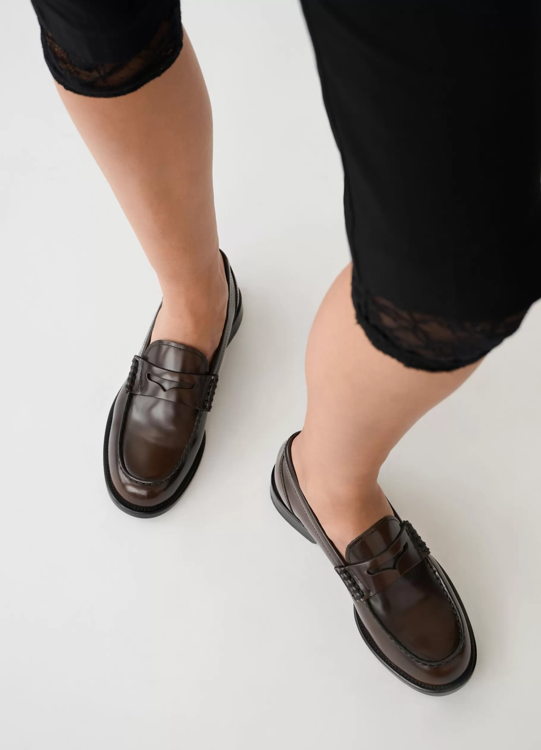 Vagabond NAIMA LOAFER Donkerbruingepolijstleer New
