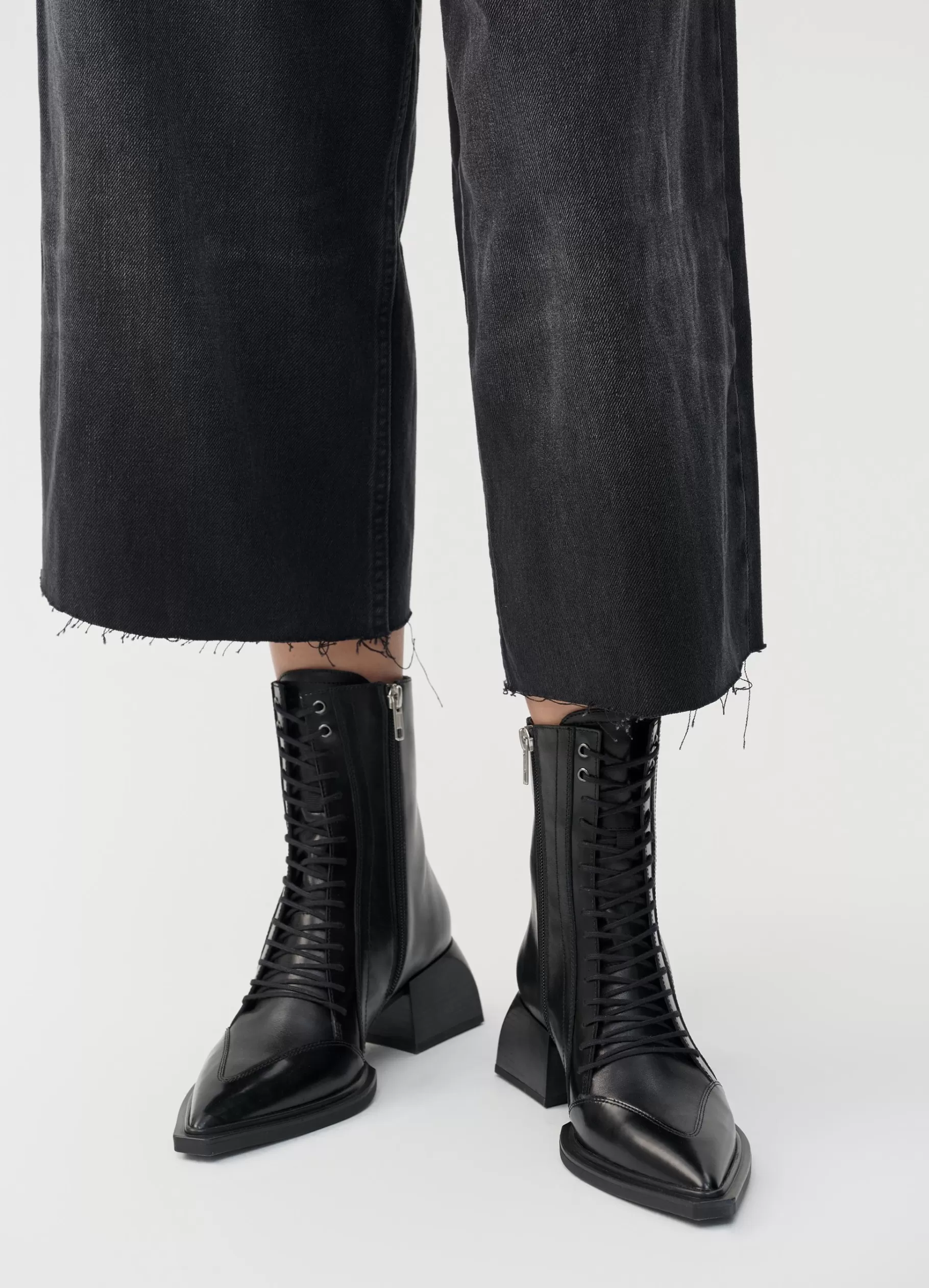 Vagabond VIVIAN LAARZEN Zwartleer/combinatie Fashion